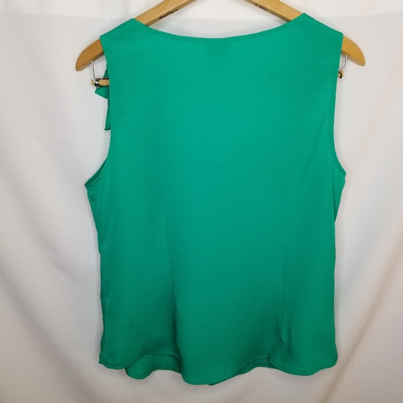 Merona - Emerald Green Ruffle Tank - Picture 2 of 6